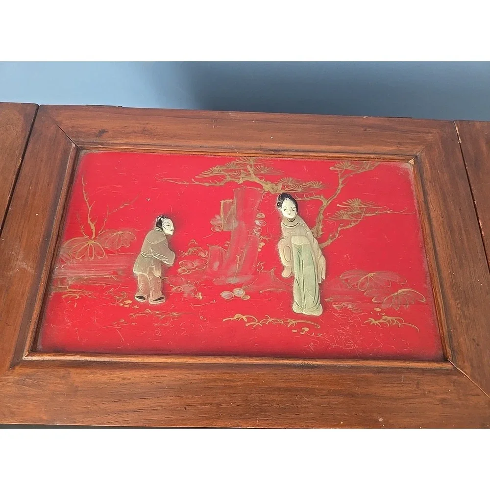 Oriental‎ Asian Jewelry Stirage Trinket Box Dyachenko Banco Peoples Republic VTG